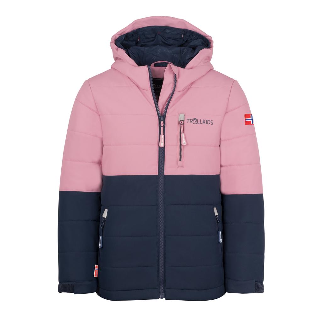 Kurtka zimowa dziecięca Trollkids Kids Hemsedal Snow Jacket XT narciarska różowa/granatowa (513-232)