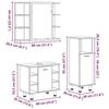 VidaXL Ensemble de meubles salle de bain 3 pcs bois d'ingénierie, armoire de salle de bain, placard de salle de bain, meuble 3328568