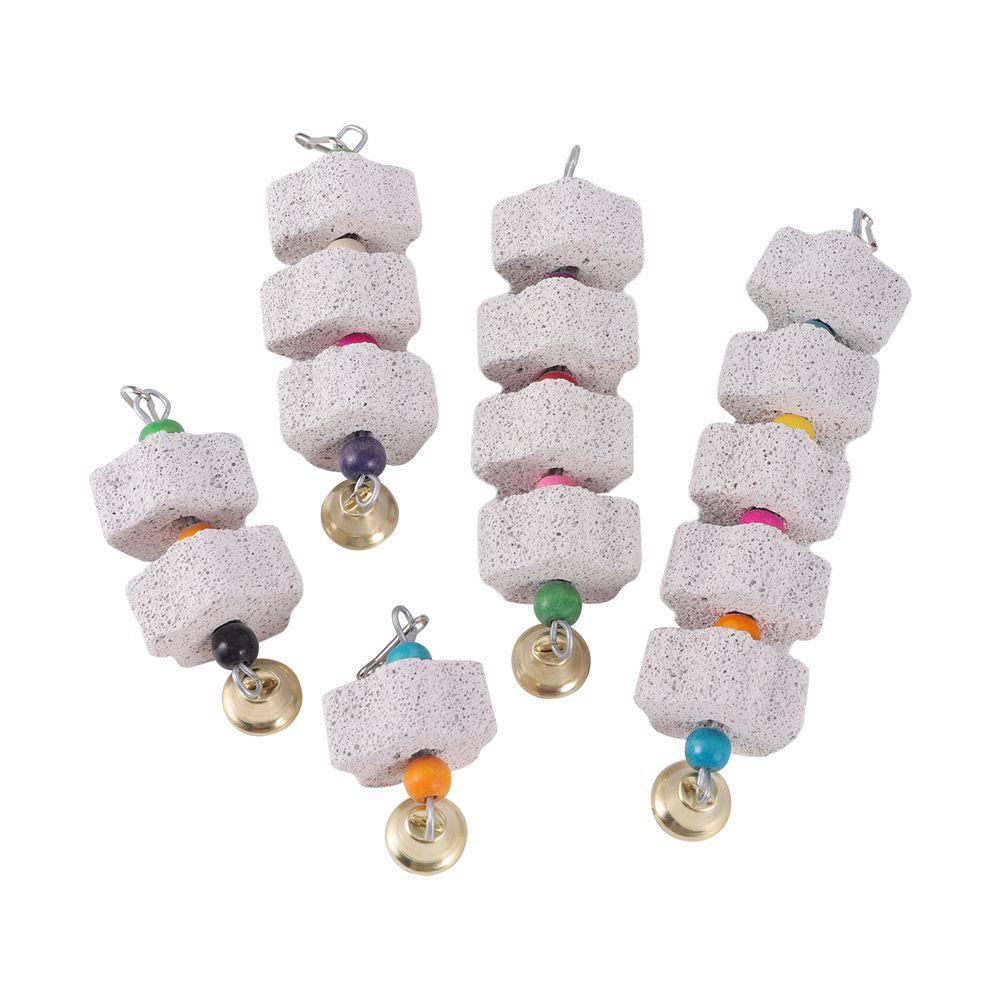 Home Pet Supplies Tearing Bird Chew Toy Hanging Block Chewing Mineral Parrot Grinding Stone
