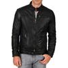 Men's Genuine Lambskin Black Leather Jacket Stylish Motorcycle Bomber Biker Outerwear MJ 36