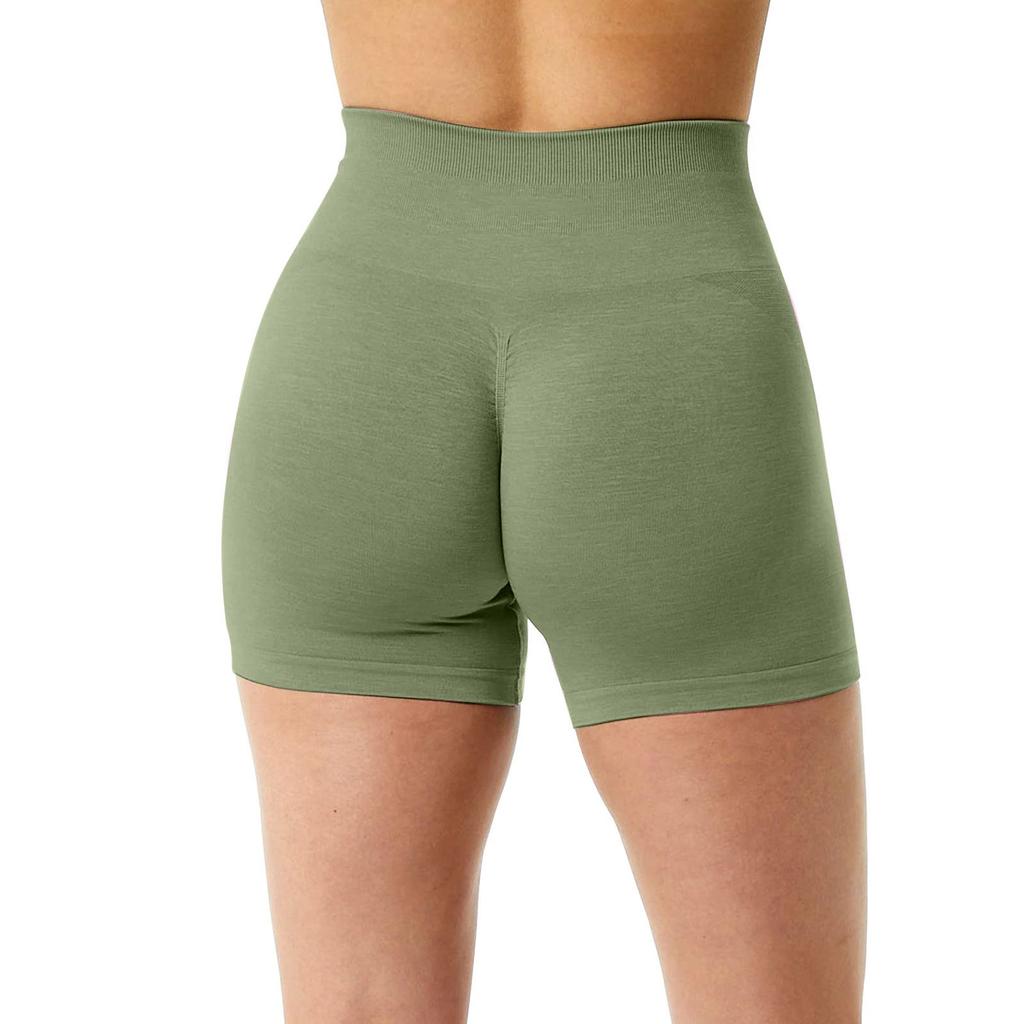 Workout Butt Lifting Shorts For Women High Waisted Seamless Gym Yoga Booty Shorts