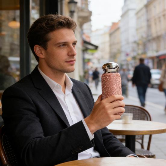 Термокружка со стразами, мини-термос из нержавеющей стали, портативная блестящая дорожная кружка, роскошный подарок для женщин