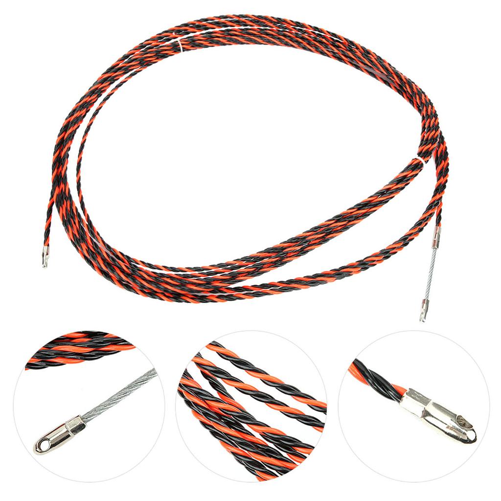 Электрический протяжник для проводов Электрический инструмент для протяжки с 2 кабельными зажимами 30 м