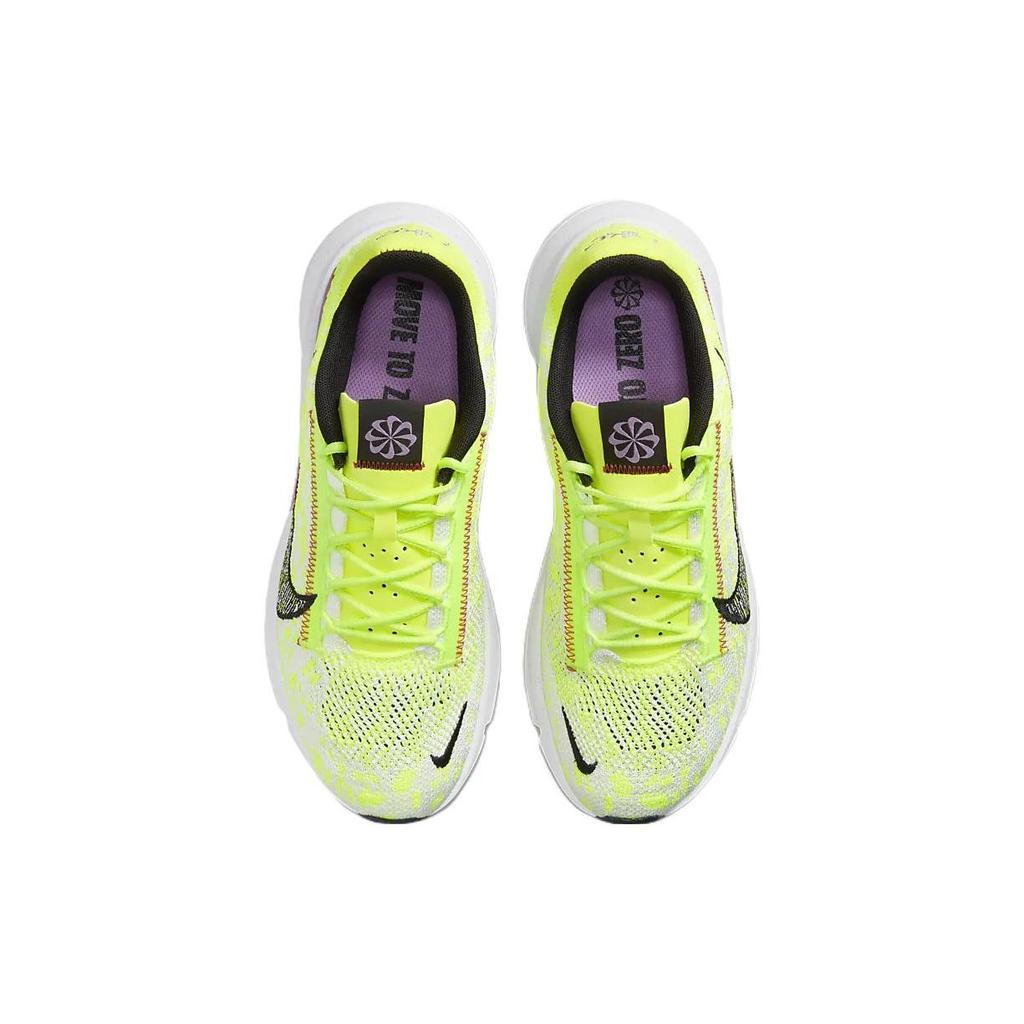 Nike SuperRep Go 3 Flyknit Next Nature Volt Rush Fuchsia Женские кроссовки Зеленый Белый Черный DH3393-700