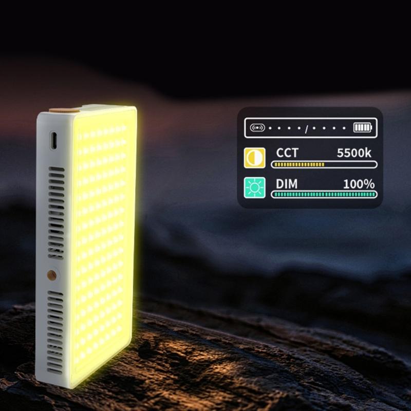 Яркий карманный RGB LED видеосвет 40 Вт со встроенным аккумулятором, 360 цветов, CCT, режимы FX для прямых трансляций, влогингов