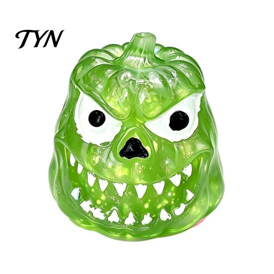 Halloween Pumpkin Squeeze Toy Grimace for Stress Relief, Soft TPR Sensory Fidget Durable Pinchable Ball Adults Children, Portable Pinch Emotional