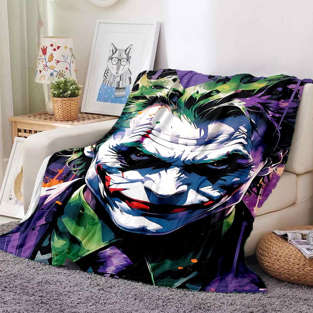 1pc Joker Flannel Throw Blanket Lightweight Soft Warm All Season Blanket for Sofa, Bed, Travel, Camping L1024216