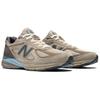 AURALEE x New Balance 990v4 Сделано в США Лондонский туман Унисекс Кроссовки Коричневый Турецкий кофе Синяя тень U990AR4