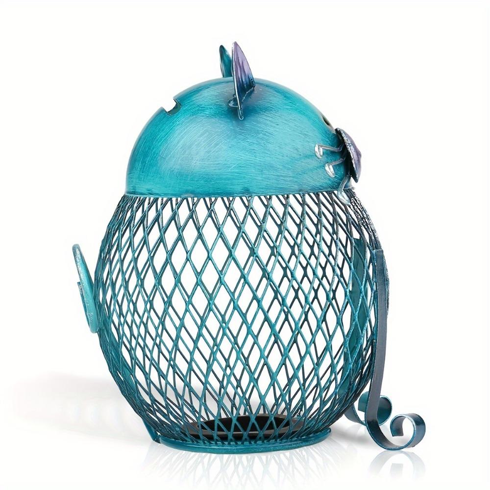 Копилка для монет в виде кошки Копилка для животных с нижней крышкой Креативный подарок для кошки Подходит для украшения книжной полки в доме, гостиной, подарка на день рождения