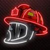 Firefighter Helmet Neon Light Sign USB Powered Dimmable LED Acrylic Helmet Lamp