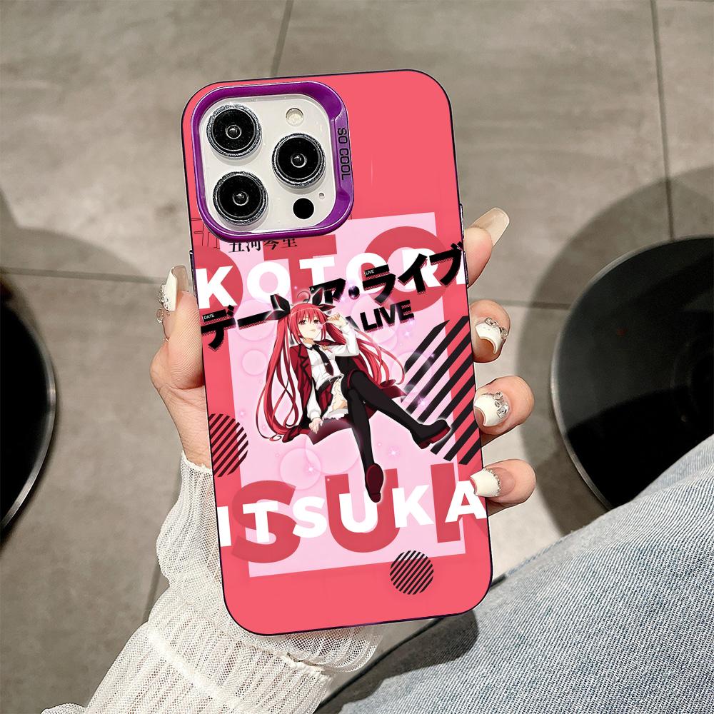 Date a Live Kotori Itsuka Purple Translucent Mobile Phone Case for iPhone 17 16 15 14 13 12 11 X XR XS Air Pro Max Plus Cover