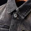 Весна и Осень Новая Японская Свободная Ретро Старая Индивидуальность Тяжелая Вышитая Куртка Деним Мужская Куртка