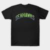 Мужская черная футболка с принтом Seahawks - Khasabila #150 Печать на трансферной бумаге без вырезания Хлопковая футболка