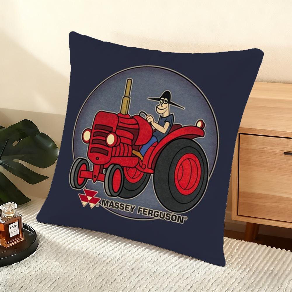 M-Massey F-Fergusons Cushion Cover Soft Short Plush Pillow Cover Smooth Cozy Texture Aesthetic Cushion Case Home Decor