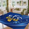 Everton Football Design Crystal Velvet Rug Soft Decorative Mat for Bedroom Entrance