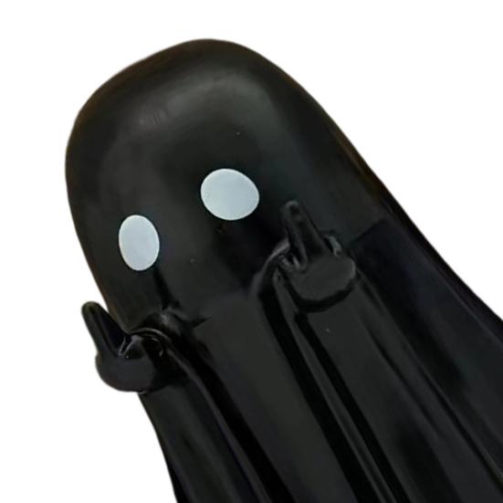 Halloween Office Stationery Organizer Middle Finger Ghost Figurine Pen Holder, Spooky Gesture Resin Desk Decor for Coworkers Stand, Cute Ornaments,