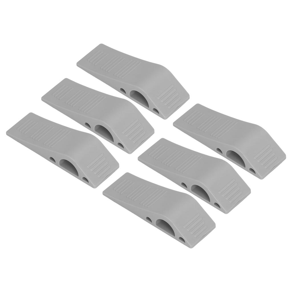 6 шт. Дверные стопоры Серые отверстия Бесплатная установка Материал устранения шума Компактный дверной шарнир Sto