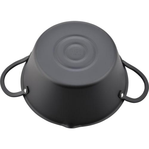 Wahei Freiz AR-6290 Tempura Pot, 22cm, Deep, IH Compatible, Gas, Iron, Deep-Fried Pot, Tempura, Both Hands, Made In Japan, Deep-Fried Pot
