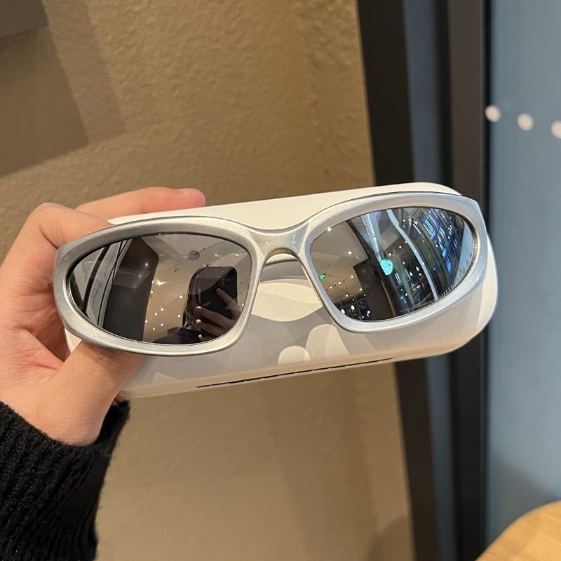 2 шт. солнцезащитные очки Y2K кошачий глаз ретро однотонные женские модные солнцезащитные очки