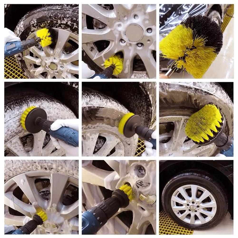 3 шт./набор 2 дюйма 3,5 дюйма 4 дюйма нейлоновая щетка для чистки дрелей щетка для затирки швов плитки в ванной комнате