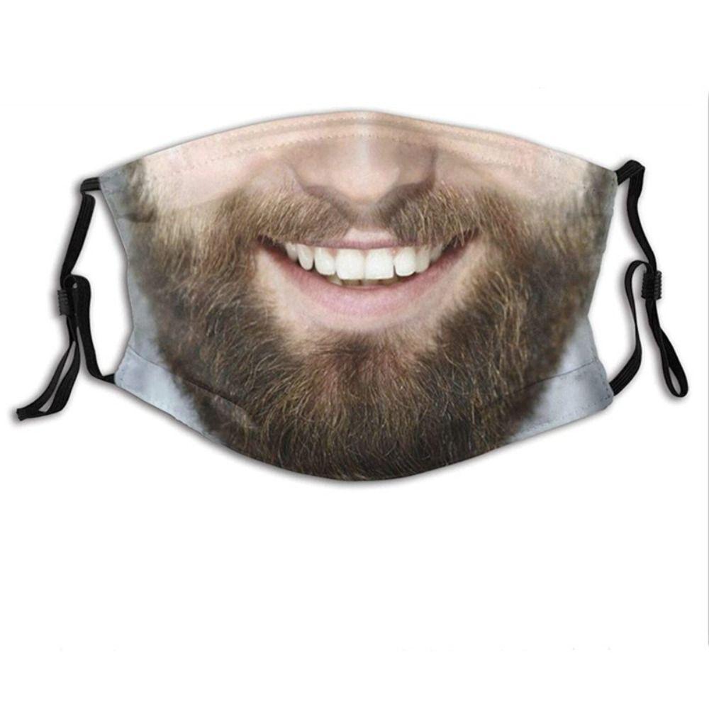 Facial Expression Funny Printed Mask Personality Party Cosplay Mask  Cycling