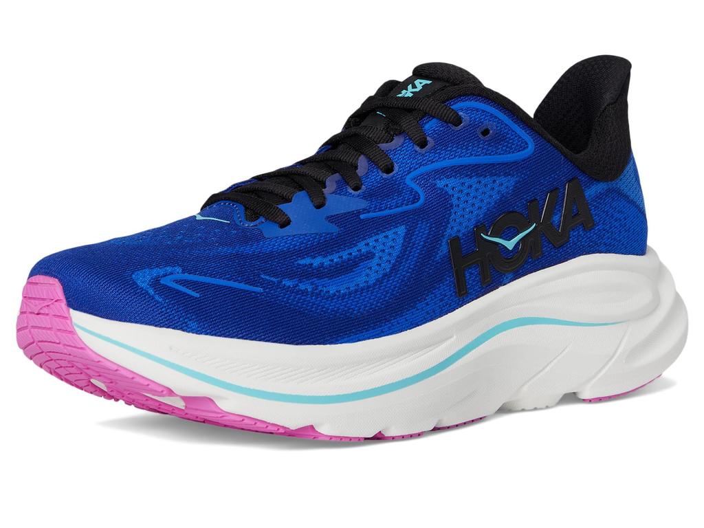 HOKA Clifton 10 WD Running Shoes Size Women's (1162050-NYL, 22.5 cm)
