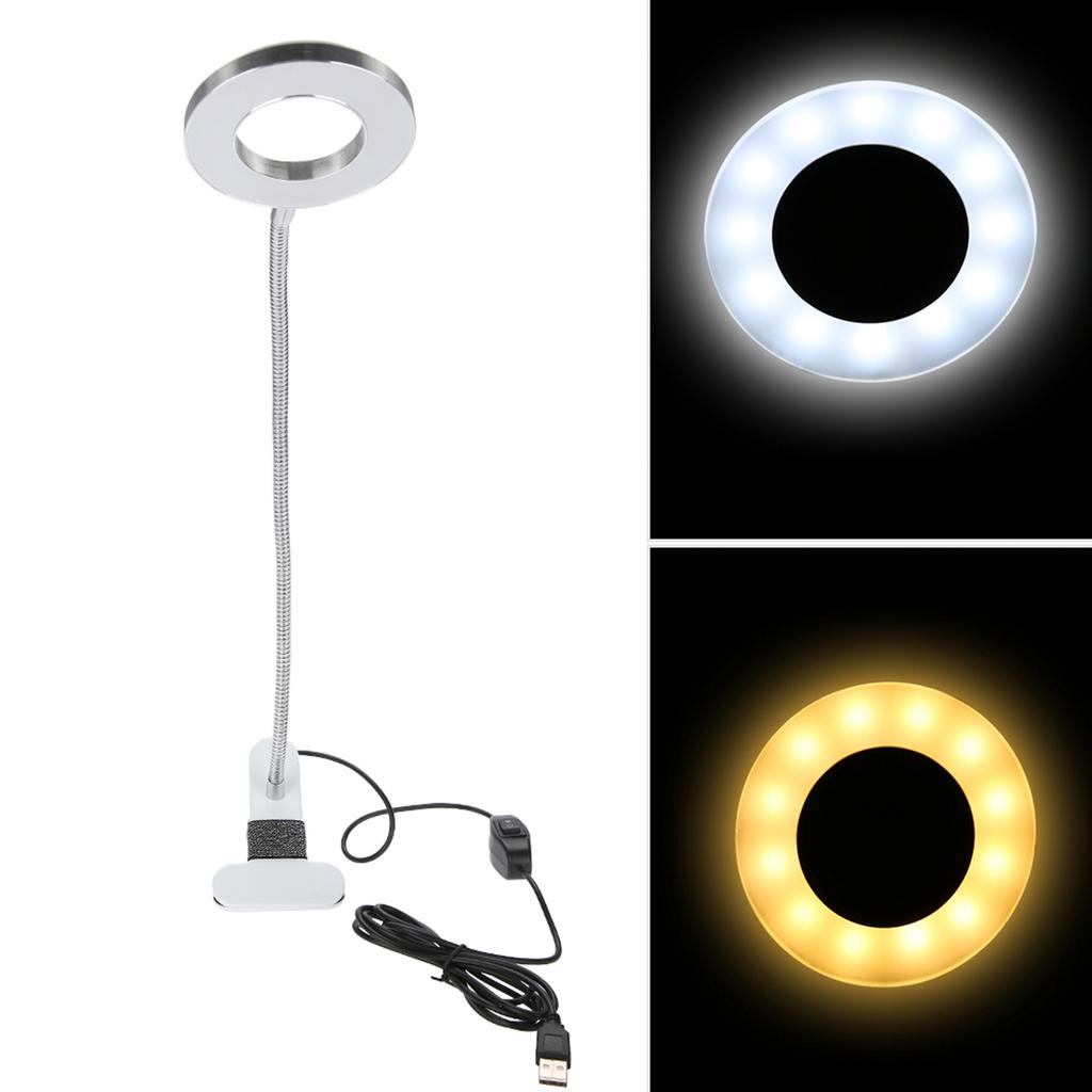 USB Makeup LED Lamp Beauty Table Lamp with Clamp Flexible Gooseneck Makeup Desk Light