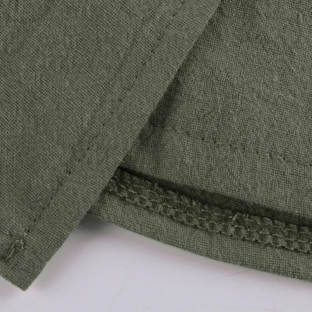 Women's Fashion Linen Lace-up Color Culottes Zipper Shorts Summer Shorts