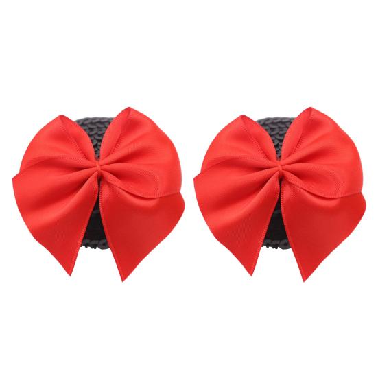 1 Pair Chest Patches Anti-exposure Bow And Sequin Decor Nipple Covers Reusable Lightweight Nipple Stickers