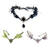 Simulate Tree Leaves Fairy Flower Leaf Headbands Gothic Style Elf Headpiece  For Women Girls