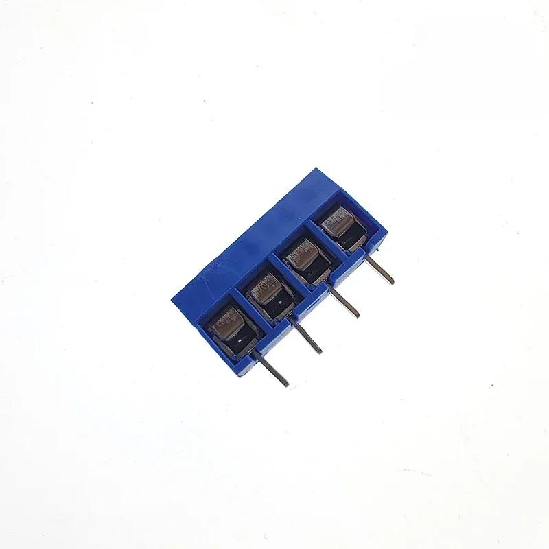 Серия KF301 Разъемы клеммной колодки для печатной платы Шаг 5,0 мм Прямой штырь 2P 3P 4P Винтовая клеммная колодка Синий Зеленый Упаковка 10/20/50 шт.