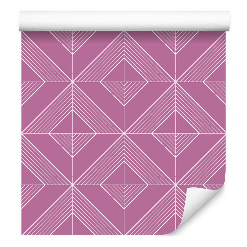 Geometric rhombus wallpaper purple, soft shapes 50x1000