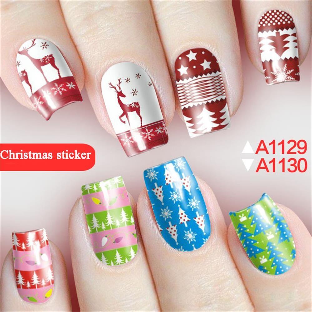 Snowmen Decals Beauty Nail Art Stickers Christmas Decoration Stickers Water Transfer