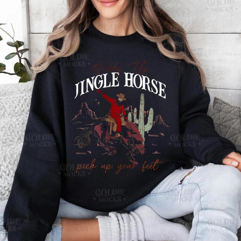 European Cowboy Christmas Women's Outfit: Giddy Up Jingle