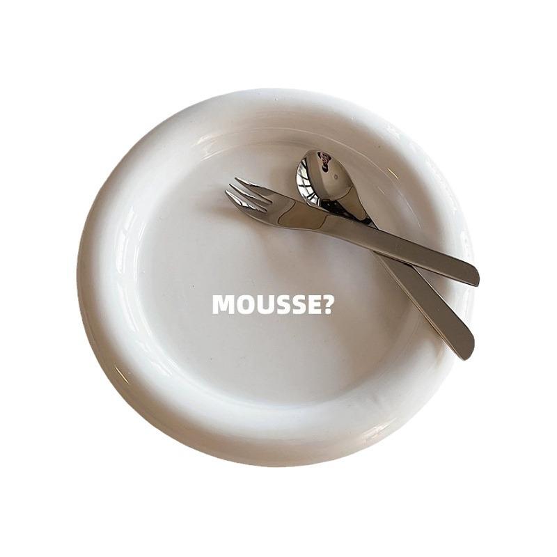 Креативная пухлая круглая керамическая десертная тарелка для дома и ресторанов