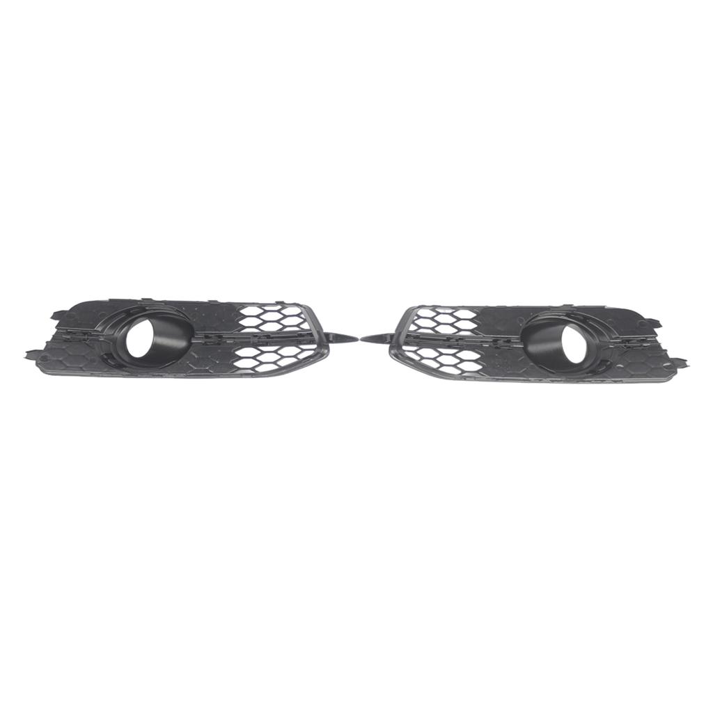 2X Car Front Bumper Fog Light Grilles For A6 C7 S-Line 2012-2014