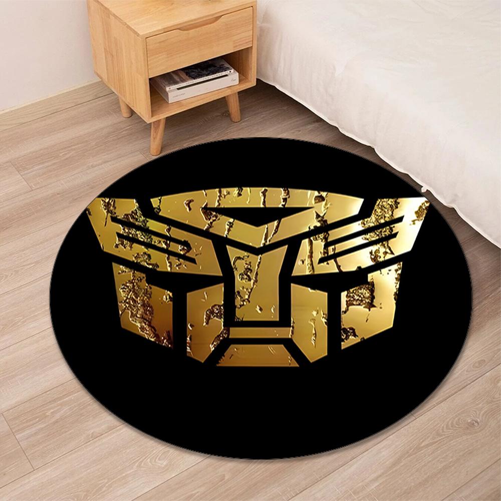 Transformers Printed Round Rug Carpet Chair Rug Area Rug Entryway Doormats,for Office Chair Living Room Bedroom Kitchen Room.
