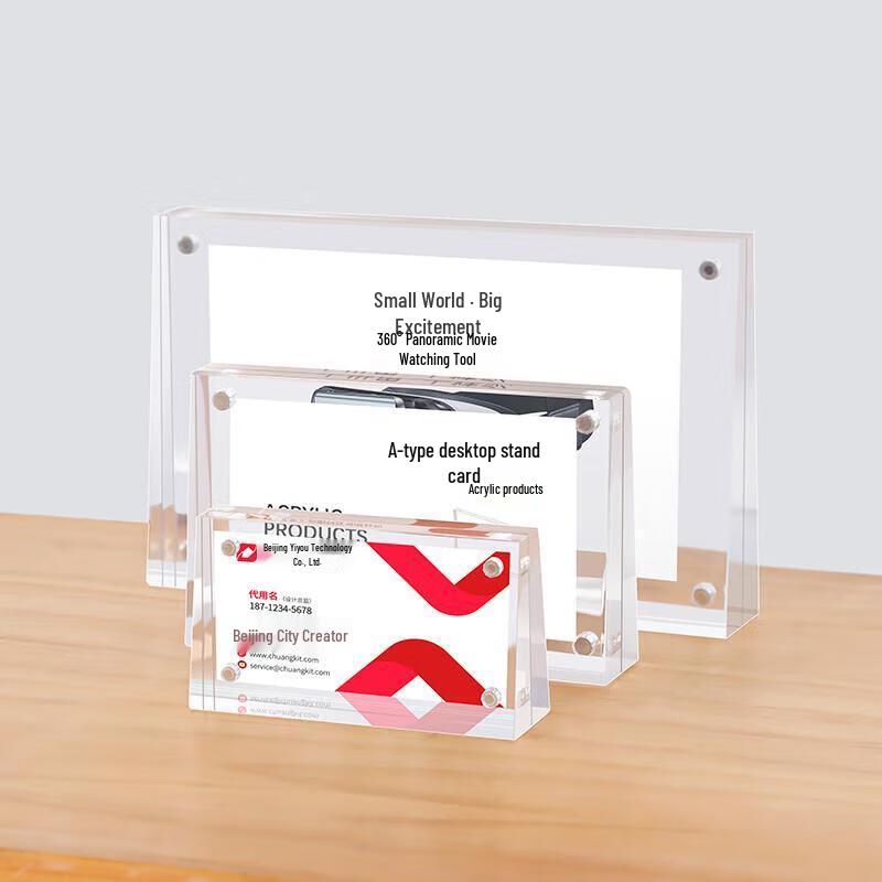SEE KEAN Acrylic Magnetic Slanted Table Sign