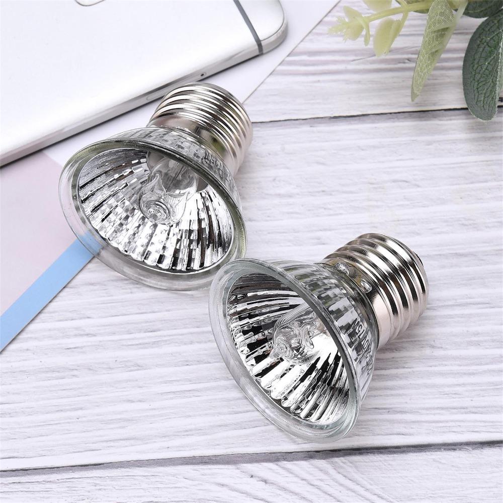 Silver UVA UVB Bulb Acrylic Reptile Heat Bulb Durable Heat Lamp Bulb Diurnal Reptile Habitat
