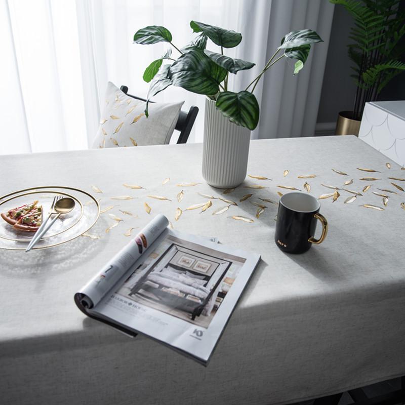 Proud Rose Новый скандинавский Лен Алмазообразный Геометрический Вышитый Водонепроницаемая Скатерть Квадратная Ткань для Полотенца