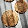 8-20cm Round Natural Rattan Cup Mat Coasters Hand Woven Hot Insulation Placemats Table Padding Kitchen Decoration Accessories