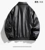 Spring PU Leather Jacket Loose Fit Jacket Short Leather Jacket