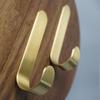 Gold Wall Hook Brass Coat Hook Sticky Bathroom Kitchen Accessories  for Kitchen Bathroom