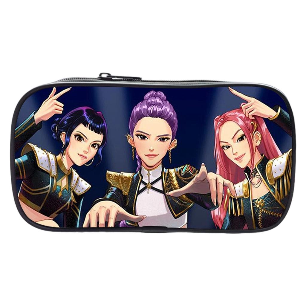 KPOP Девочки Мультяшный Пенал Пенал для Начальной Школы Сумка для Канцелярских Принадлежностей Детский Пенал Аниме Принт