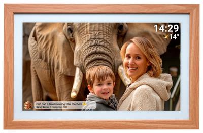 Цифровая фоторамка FRAMEO Wi-Fi Сенсорный экран IPS 21,5” 32 ГБ Denver PFF-2162LW, Denver