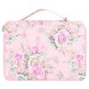 Pencil Case 200 Slots Rose Printed 4‑Layer Zipper Pen Holder Stationery Storage Pocket