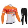 Комплект велосипедной формы Ineos 2026 Team Autumn с длинным рукавом, джерси и велотрусы Bib Pants Ropa Ciclismo Одежда Велосипедная форма Мужская Велосипедная одежда Mailllot