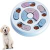 Dog Puzzle Slow Feeder Toy, Puppy Treats Dispenser Slow Feeder Bowl Dog Toy, IQ Boosting Puzzle Bowl for Puppy (Blue)
