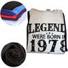 Novelty Vintage 1978 Funny 47 Years Old 47th Tee Tops Round Neck Short-Sleeve Fashion Tshirt Clothing Casual Basic T-shirts