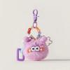 Fluffy Soot Ball Keychain Plush Toy Hanging Ornament for Car Keys Backpack Purse Cute Doll Accessory for Girls